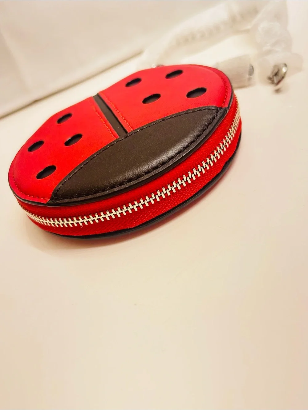 RARE COACH Ladybug Wallet/ Change Wallet/ Keychain/ Bag Charm